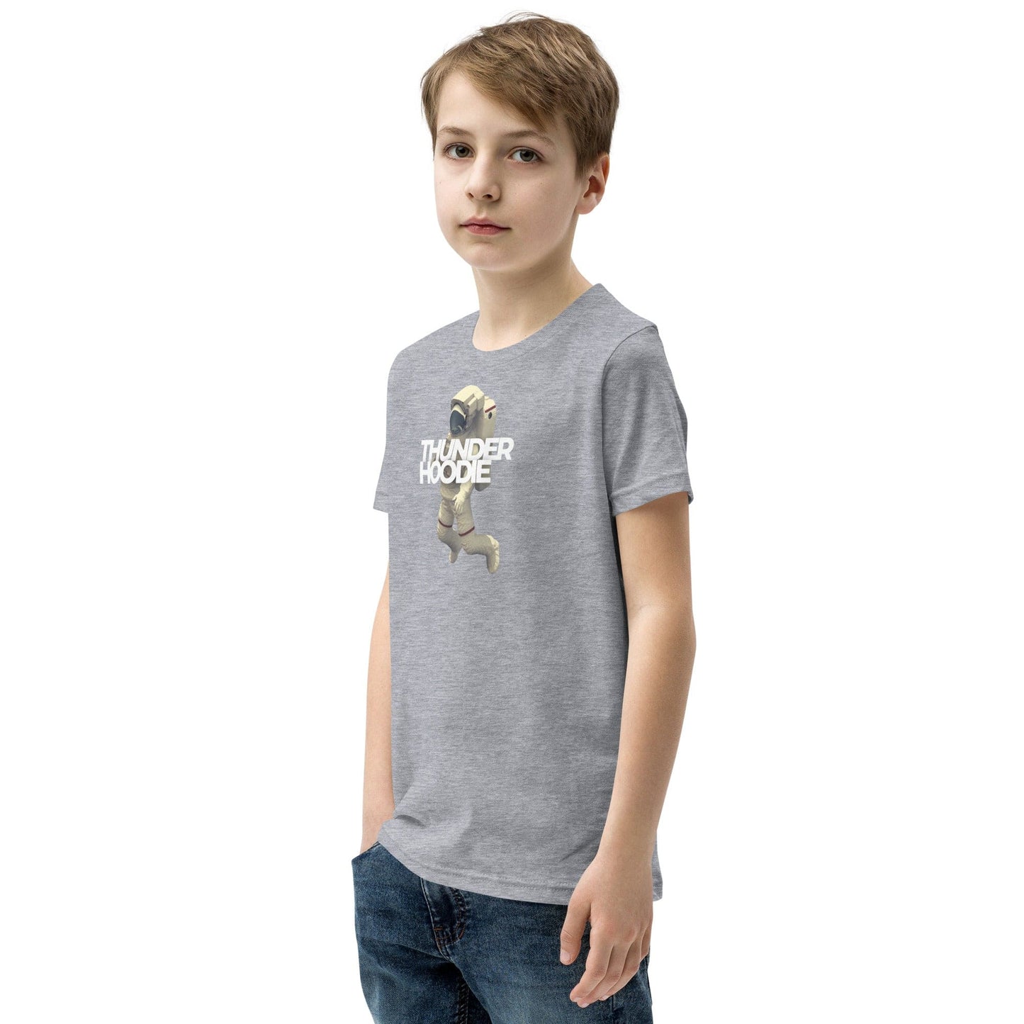 Kids Astronautist Siah T-Shirt