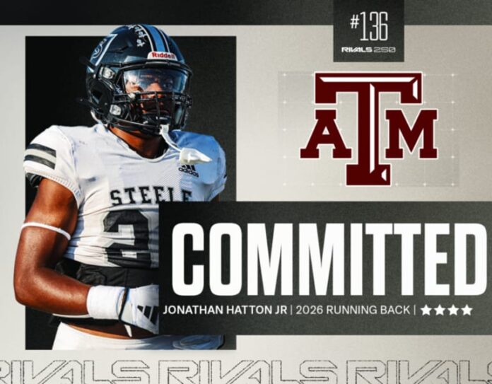 Texas A&M Aggies win out for four-star RB Jonathan Hatton Jr.