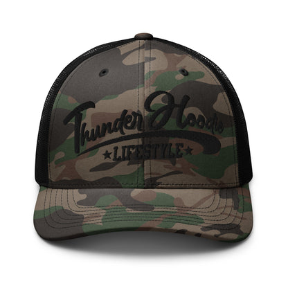 Camouflage trucker hat