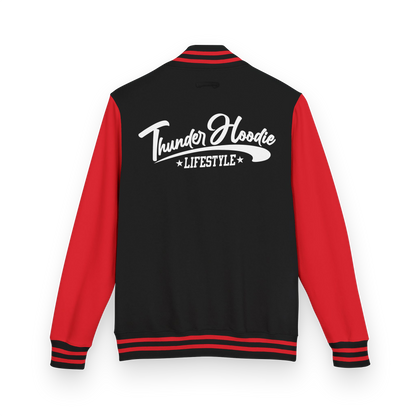 Heavyweight letterman jacket