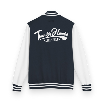 Heavyweight letterman jacket